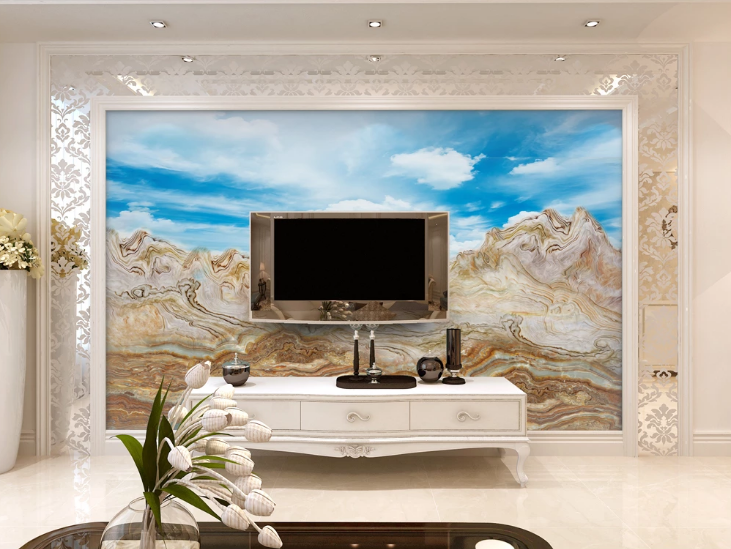 3D Mountain Pattern WC340 Wall Murals