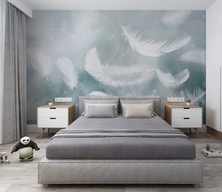 3D Feather Down WC2654 Wall Murals