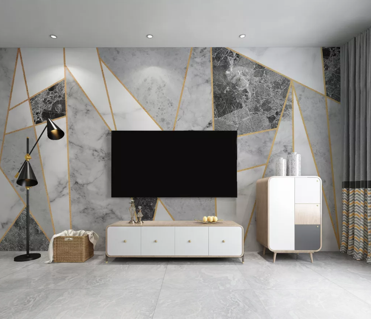 3D Gray Slate WC2605 Wall Murals
