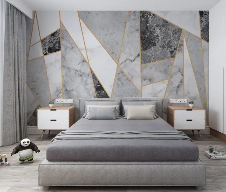 3D Gray Slate WC2605 Wall Murals