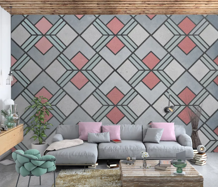 3D Pink Graphics WC2418 Wall Murals