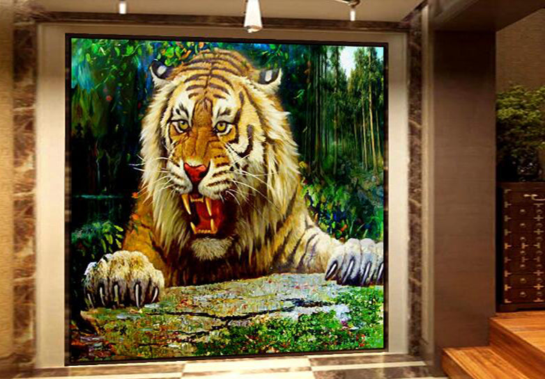 3D Tiger Fangs WC1446 Wall Murals