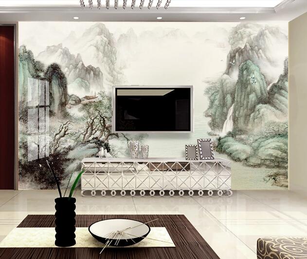 3D Canyon River WC1355 Wall Murals