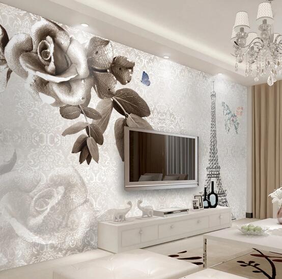 3D Tower Rose WC222 Wall Murals