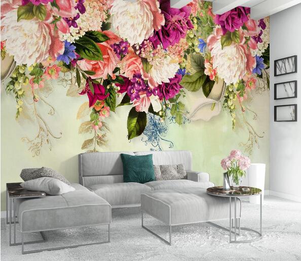 3D Blooming Peony WC1338 Wall Murals
