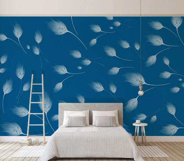 3D White Feather WC1275 Wall Murals