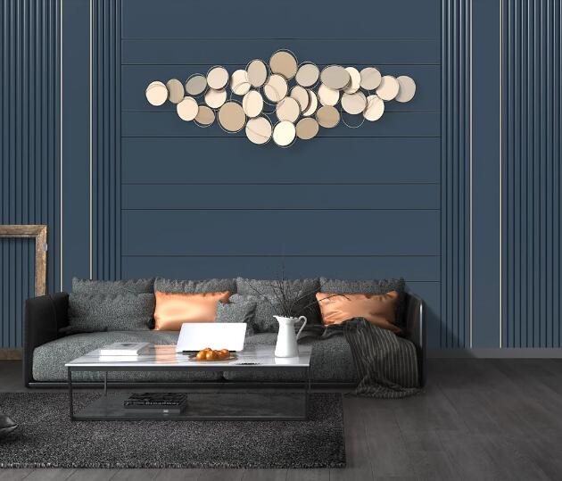 3D Gold Decoration WC1756 Wall Murals