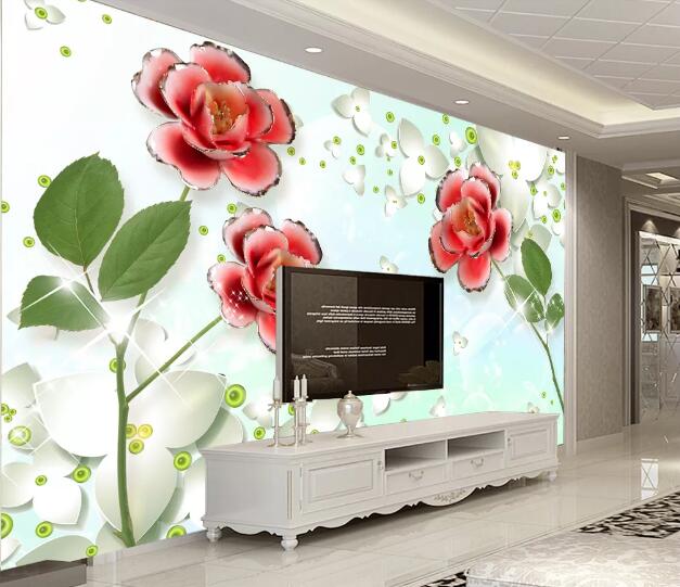 3D Rose Petal WC1587 Wall Murals