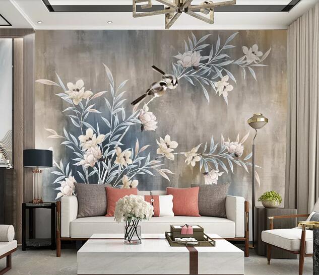 3D Flowering Bird WC1513 Wall Murals