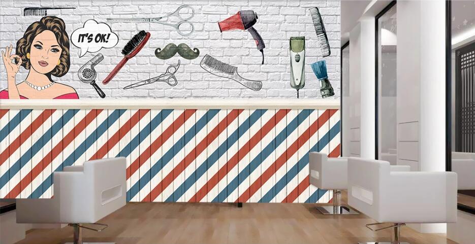 3D Beautiful Girl 1567 Wall Murals