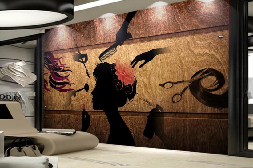 3D Flower Girl 1586 Wall Murals