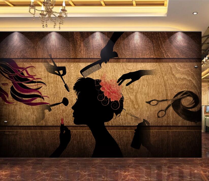 3D Flower Girl 1586 Wall Murals