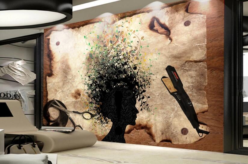 3D Curly Girl 1585 Wall Murals