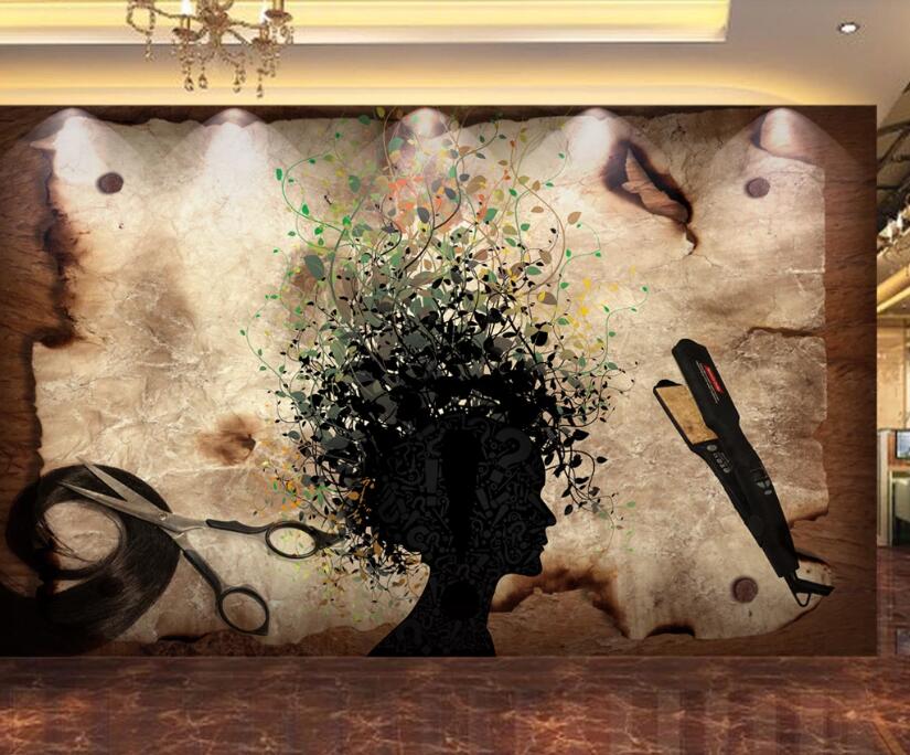 3D Curly Girl 1585 Wall Murals