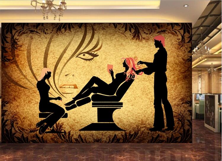 3D Pink Hair 1518 Wall Murals