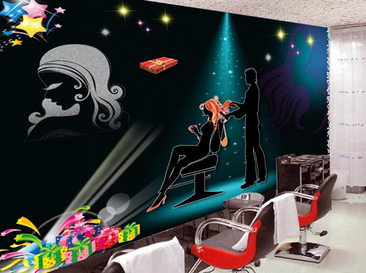 3D Starry Girl 1569 Wall Murals