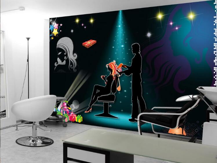 3D Starry Girl 1569 Wall Murals