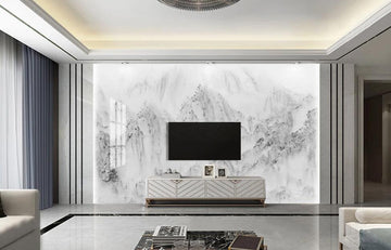 3D The Outline Of The Light Ink Mountain 1741 Wall Murals