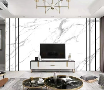 3D Light Gray Thin Lines Spread 1733 Wall Murals