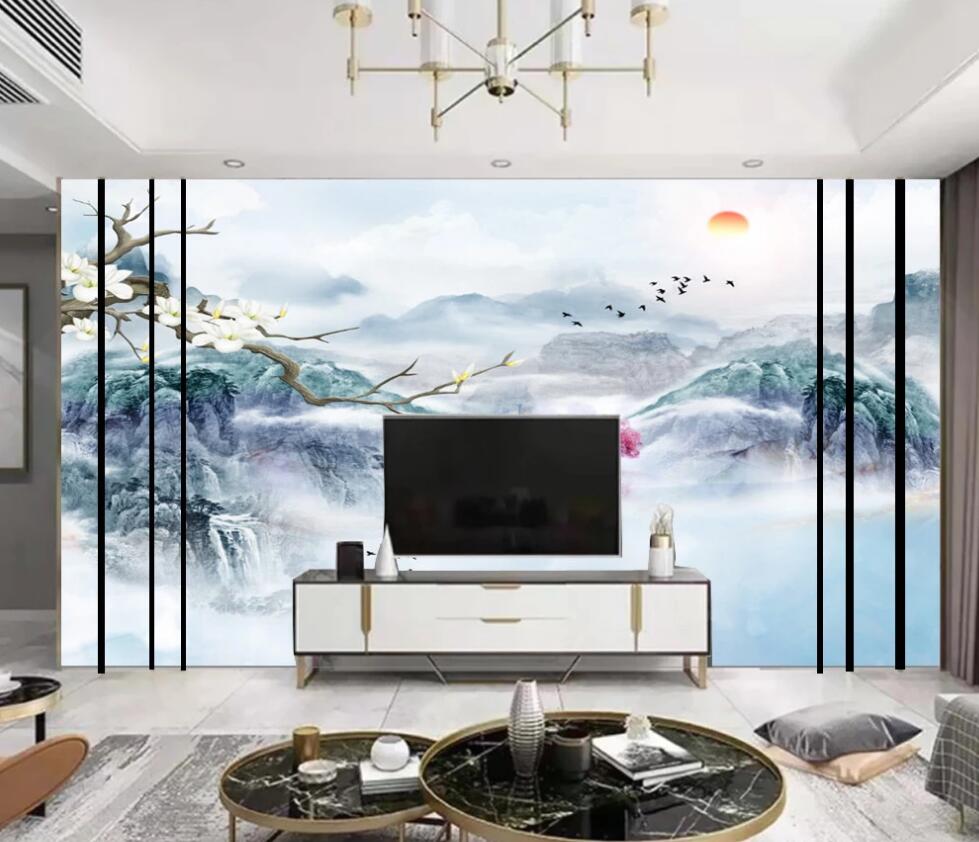 3D Blue Fantasy Wonderland 1706 Wall Murals