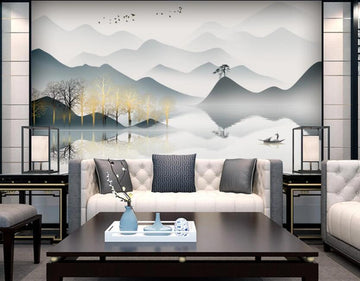3D Rolling Hills 1216 Wall Murals