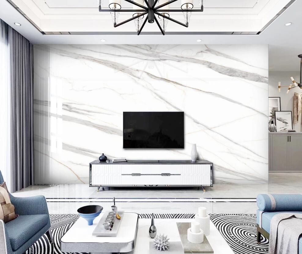 3D Matte Gray Lines Of Different Sizes 1420 Wall Murals