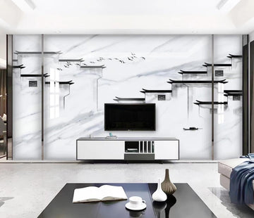 3D Classical Architecture In Ink 1411 Wall Murals