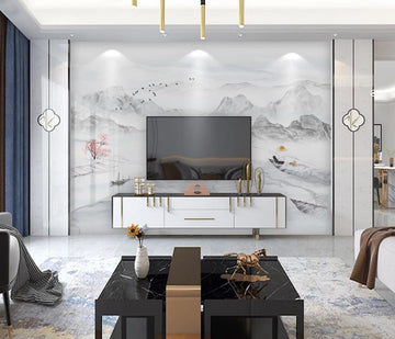 3D Tranquil Pale Landscape 1658 Wall Murals