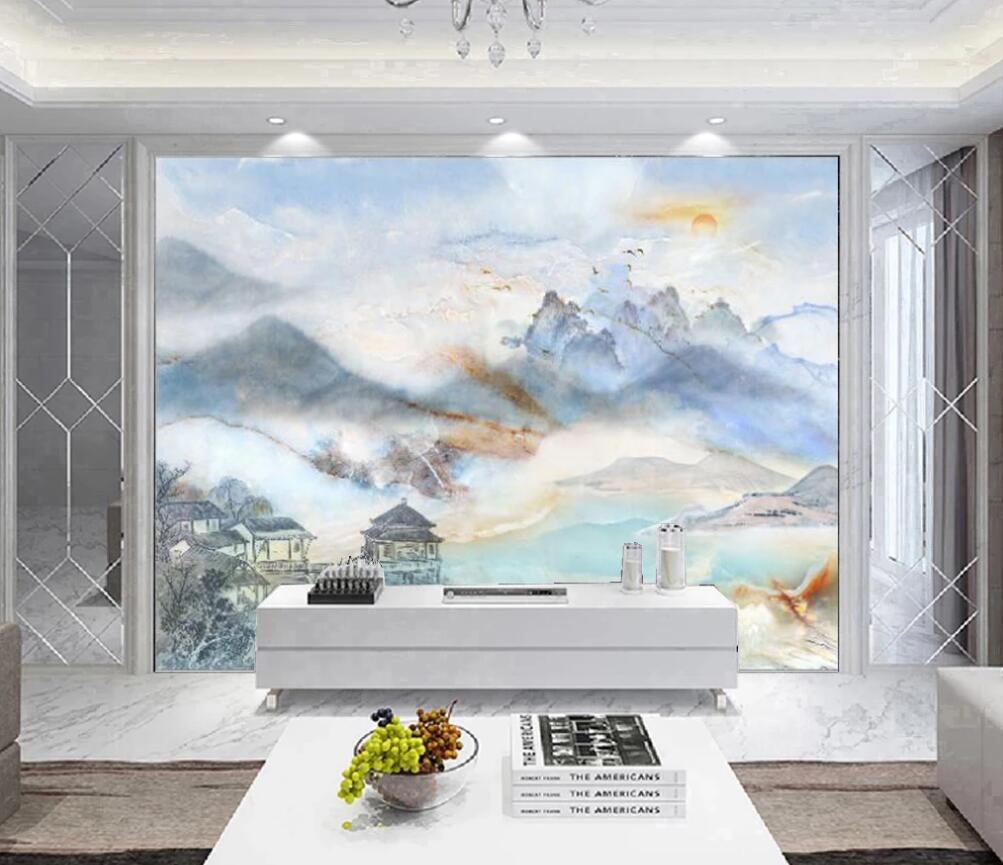 3D A Colorful Wonderland Under The Sunrise 1664 Wall Murals