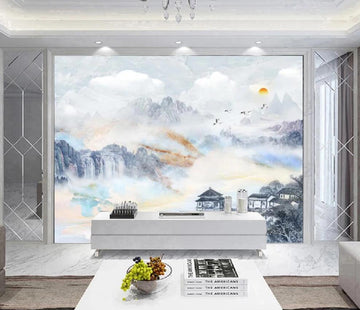 3D Wonderland Under The Sunrise 1663 Wall Murals