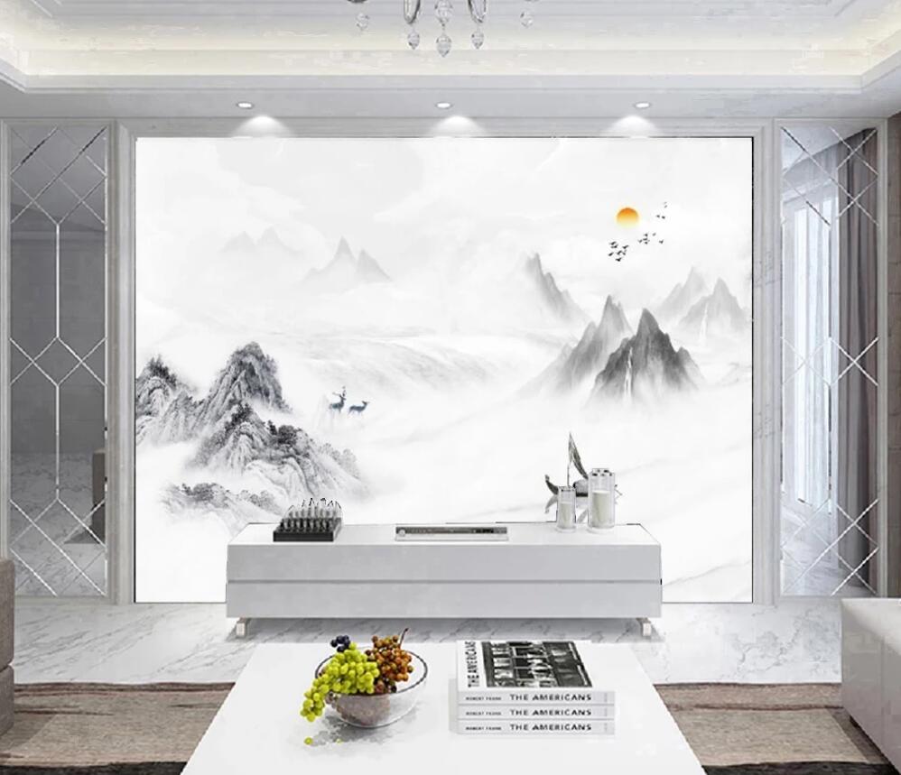 3D Pale Hilltop 1659 Wall Murals