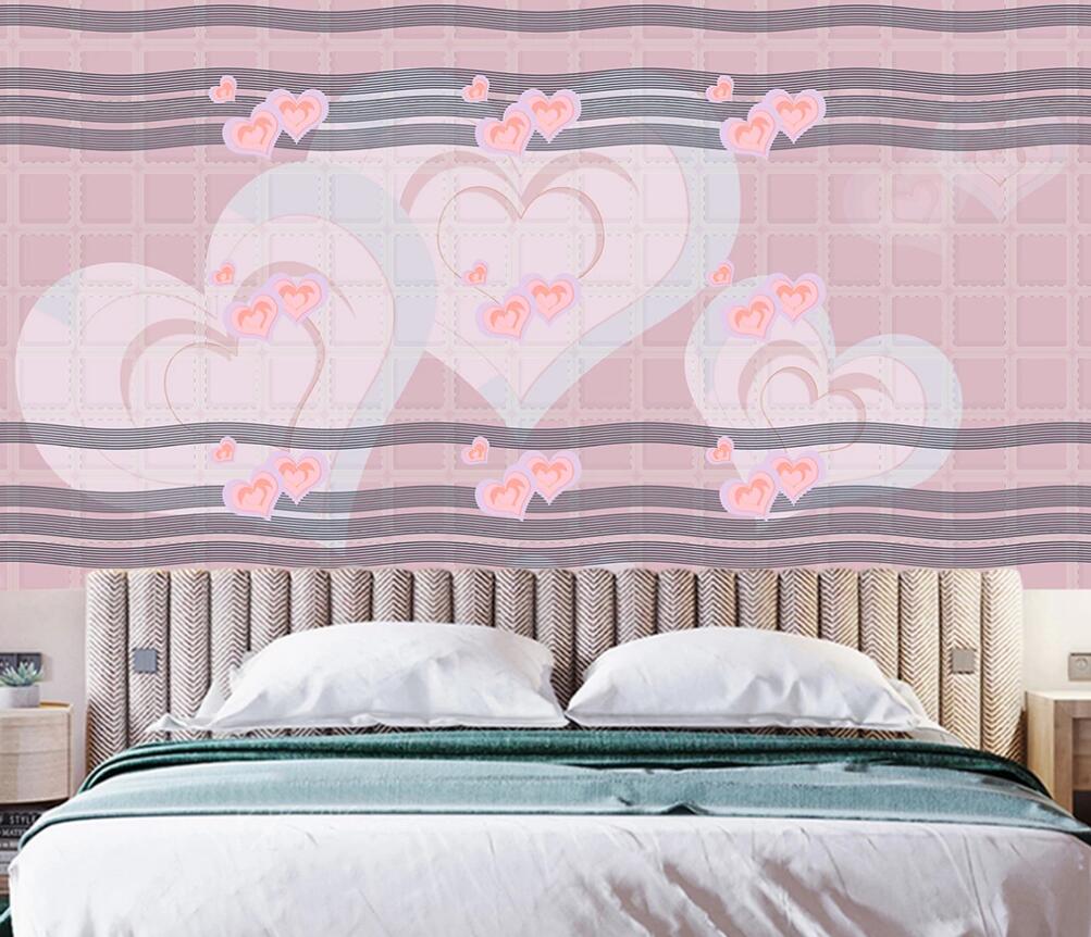3D Pink Happy Love 1654 Wall Murals