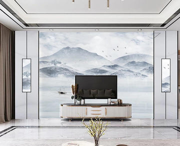 3D Blue Haziness In The Distance 1669 Wall Murals