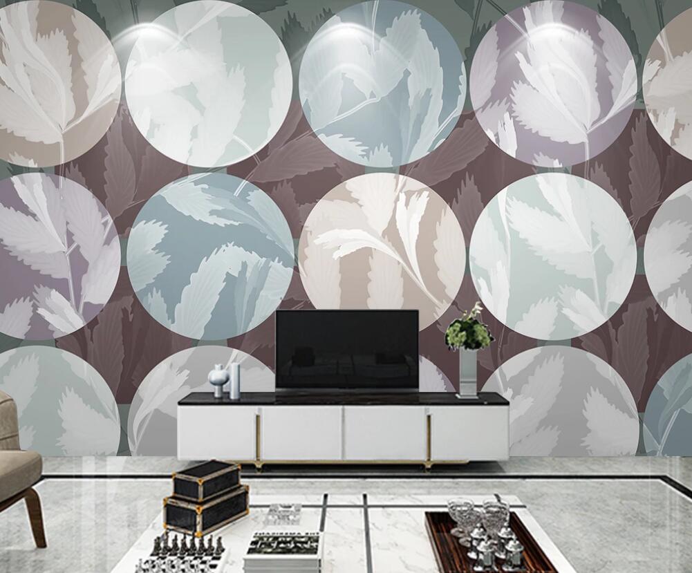 3D Five-color Disc Arrangement 1648 Wall Murals