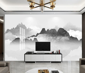 3D Gradation Of Clear Ink 1646 Wall Murals