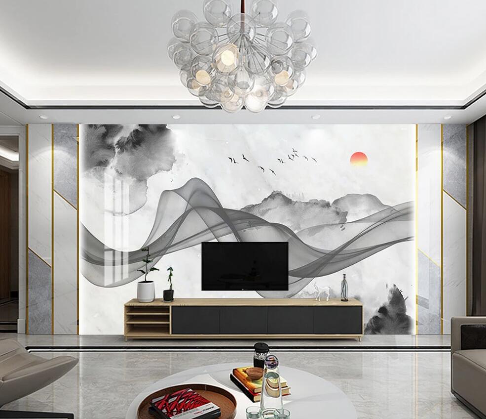 3D Ink Ribbon Smudge 1640 Wall Murals