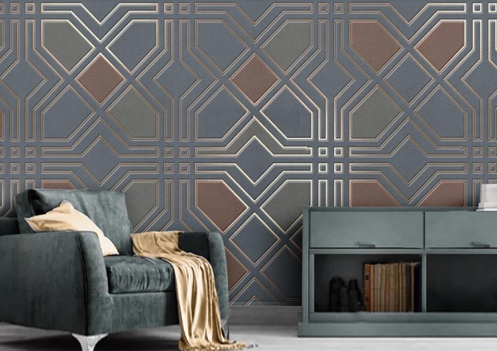 3D Three-color Graphics Interlaced 1204 Wall Murals