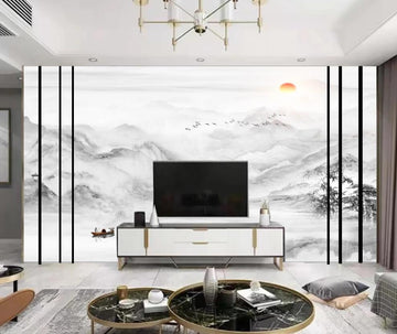 3D Light Ink And Hazy Continuous 1594 Wall Murals