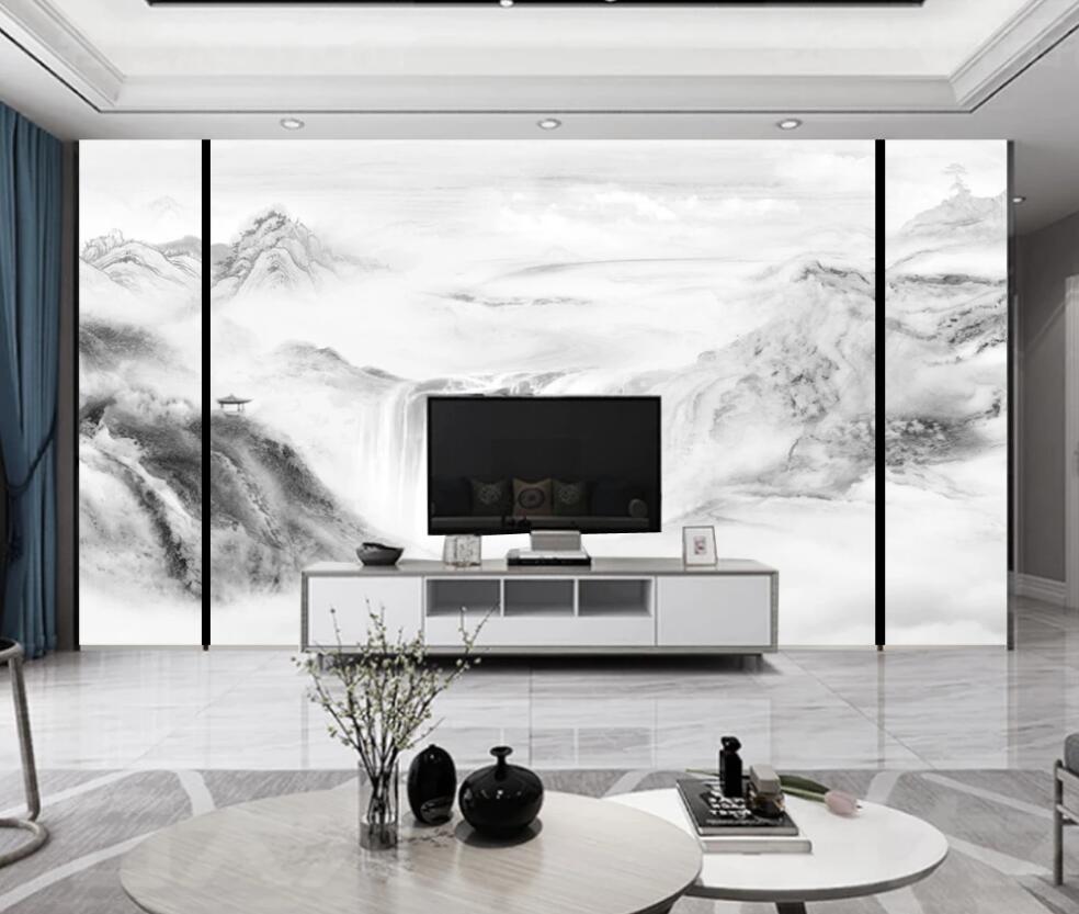 3D Distant Tranquil Landscape Painting 1586 Wall Murals