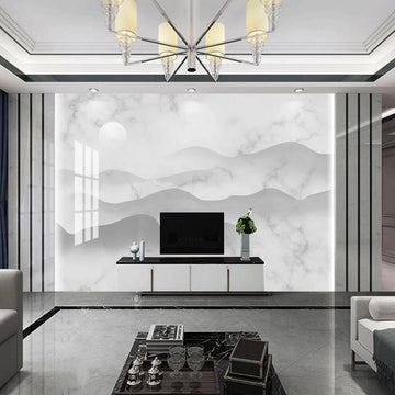 3D Hazy Faded Mountains 1618 Wall Murals