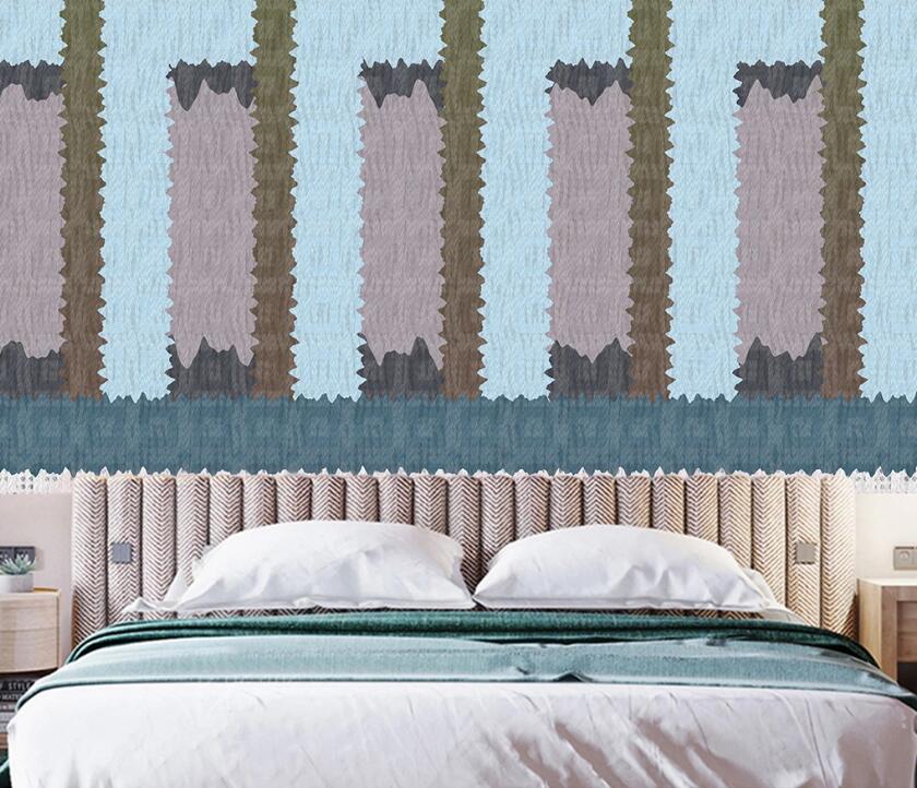 3D Three-color Lawn 1228 Wall Murals