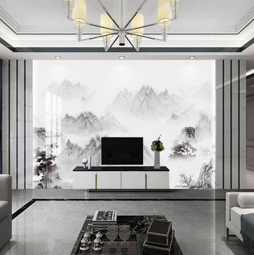 3D Quiet Mountain Peak 1612 Wall Murals