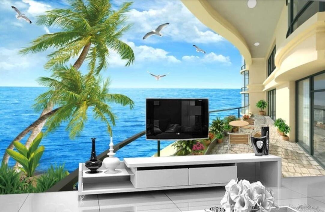 3D Painting Flowers 1086 Wall Murals