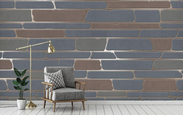 3D Three-color Shape Bricks 1203 Wall Murals