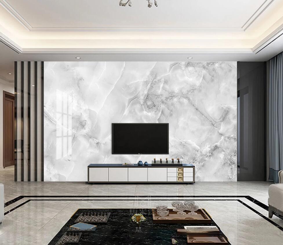 3D Gray And White Pattern Staggered 1602 Wall Murals