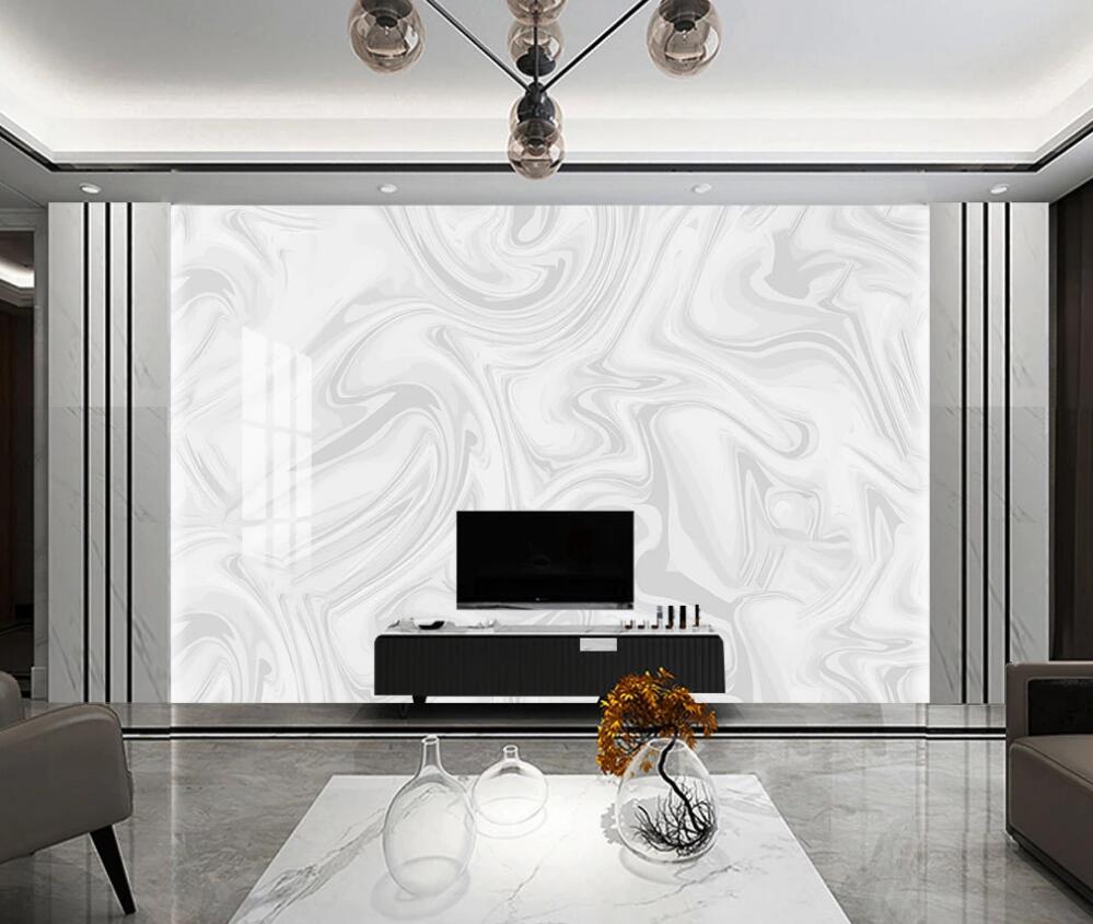 3D White Lines Are Curved And Outlined 1573 Wall Murals