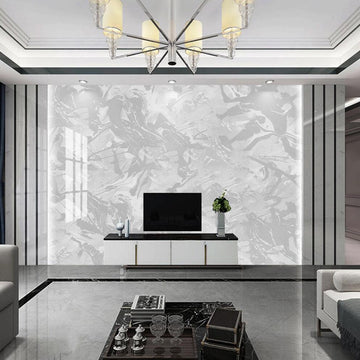 3D Split White And Gray 1558 Wall Murals