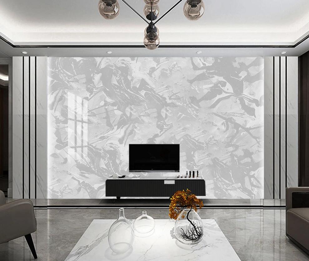 3D Split White And Gray 1558 Wall Murals