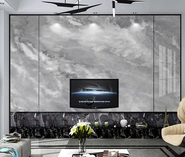 3D Heavy Gray Surging 1554 Wall Murals