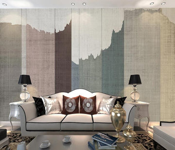 3D Arrange Rectangular Staggered Paint 1160 Wall Murals
